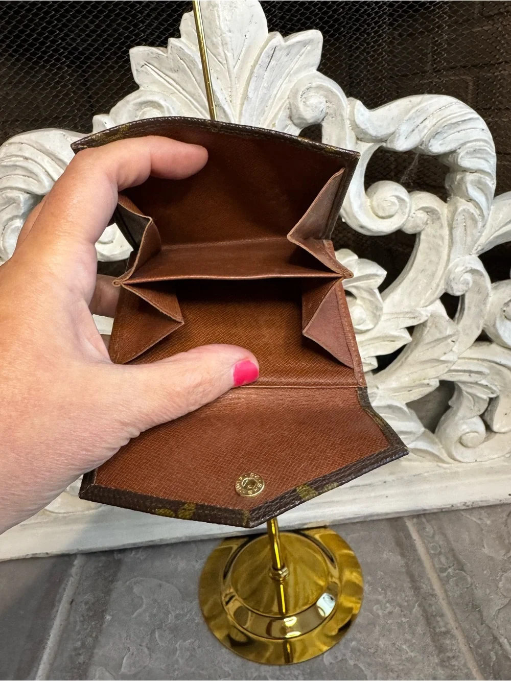 Louis Vuitton Monogram Compact Envelope Wallet with COA
